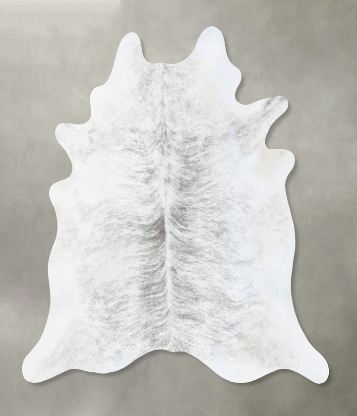 Grey Brindle X-Large Brazilian Cowhide Rug 6'11"H x 5'11"W #B18274 by Hudson Hides