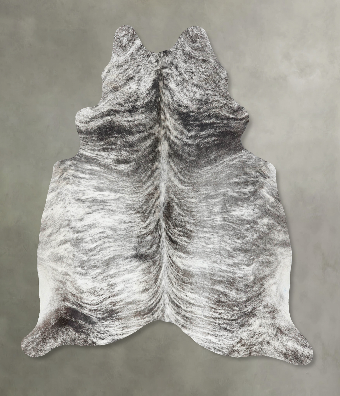 Grey Brindle X-Large Brazilian Cowhide Rug 7'7"H x 6'4"W #B18288 by Hu