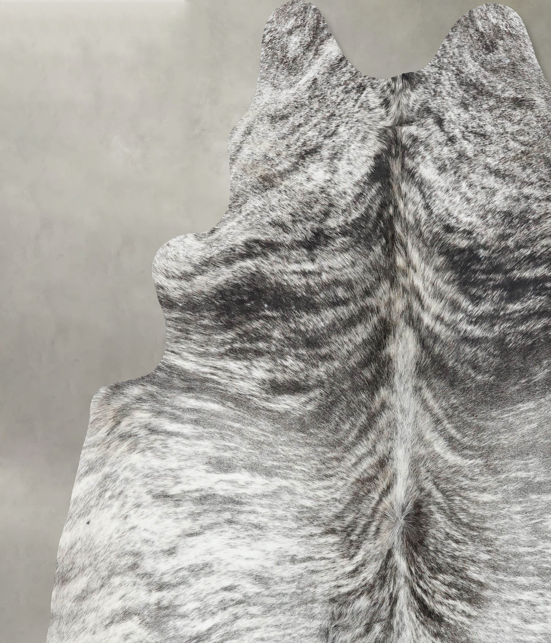 Grey Brindle X-Large Brazilian Cowhide Rug 7'7"H x 6'4"W #B18288 by Hu