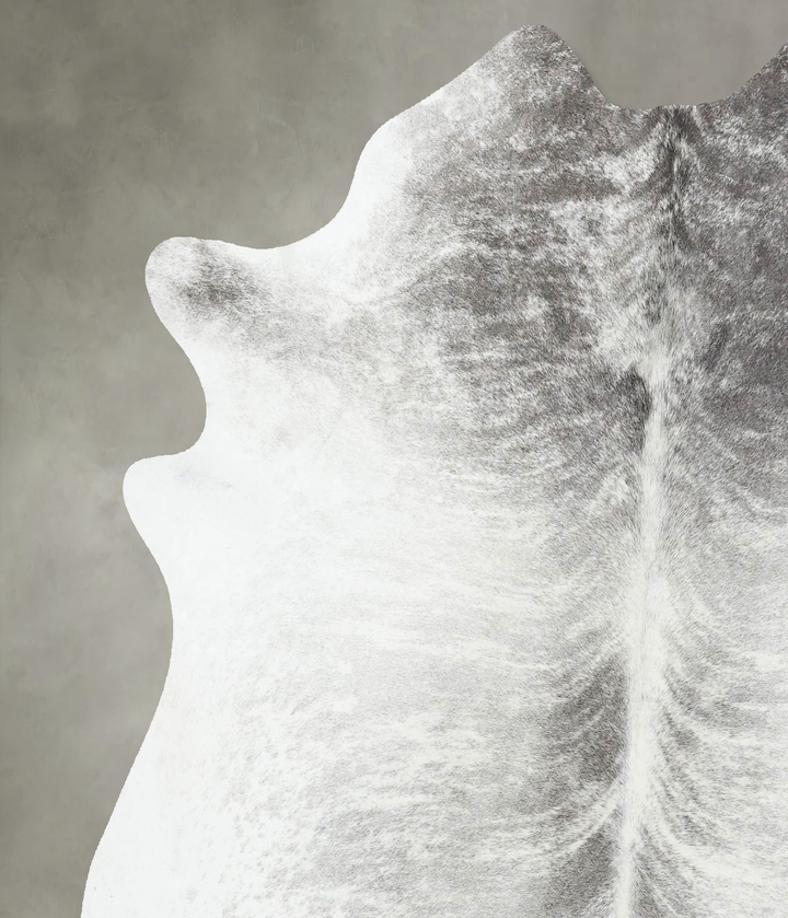 Grey Brindle X-Large Brazilian Cowhide Rug 6'10"H x 6'3"W #B18300 by Hudson Hides