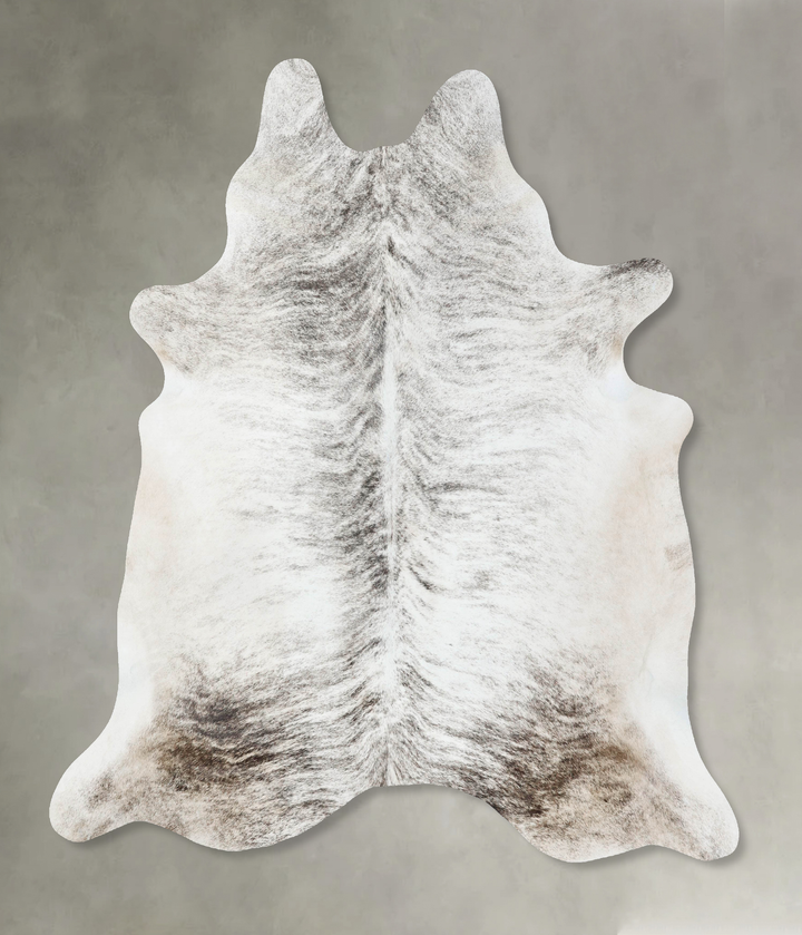 Grey Brindle XX-Large Brazilian Cowhide Rug 7'11"H x 6'9"W #B18308 by Hudson Hides
