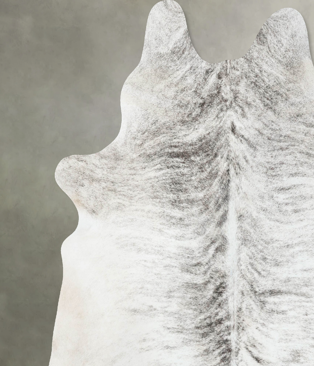 Grey Brindle XX-Large Brazilian Cowhide Rug 7'11"H x 6'9"W #B18308 by