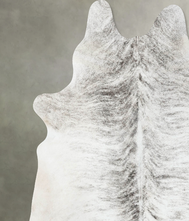 Grey Brindle XX-Large Brazilian Cowhide Rug 7'11"H x 6'9"W #B18308 by Hudson Hides