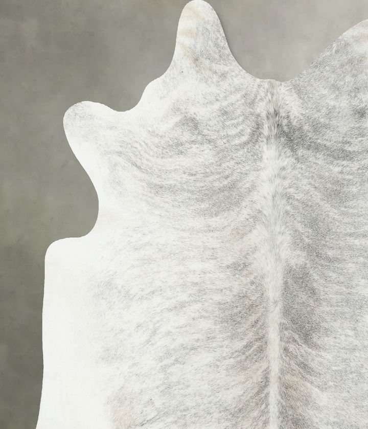 Grey Brindle X-Large Brazilian Cowhide Rug 6'5"H x 6'6"W #B18312 by Hudson Hides