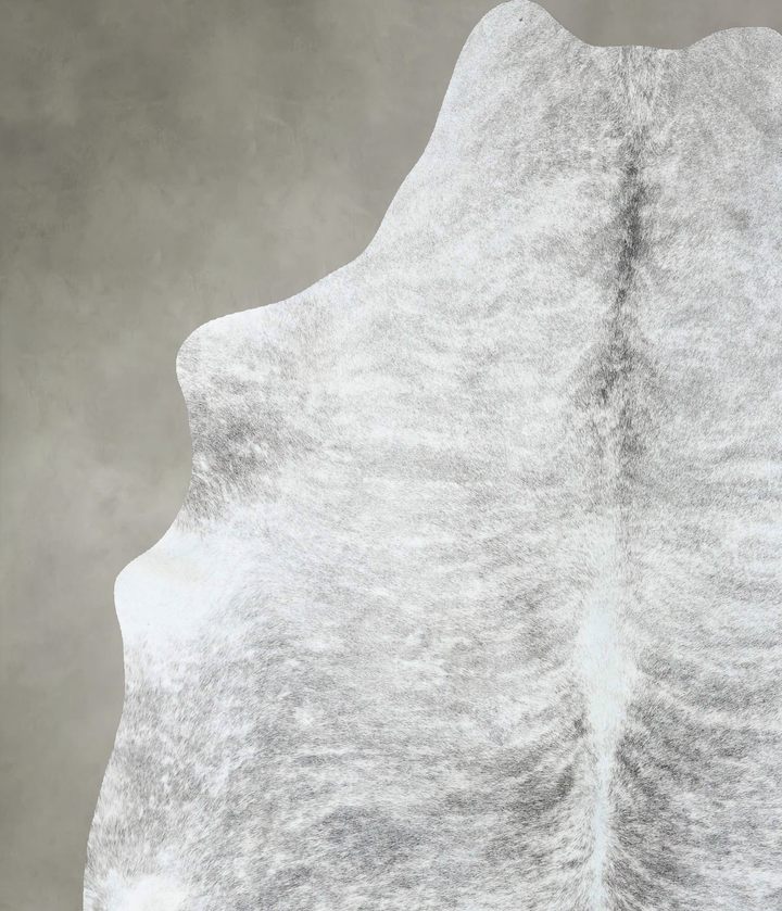 Grey Brindle X-Large Brazilian Cowhide Rug 7'9"H x 6'5"W #B18325 by Hudson Hides