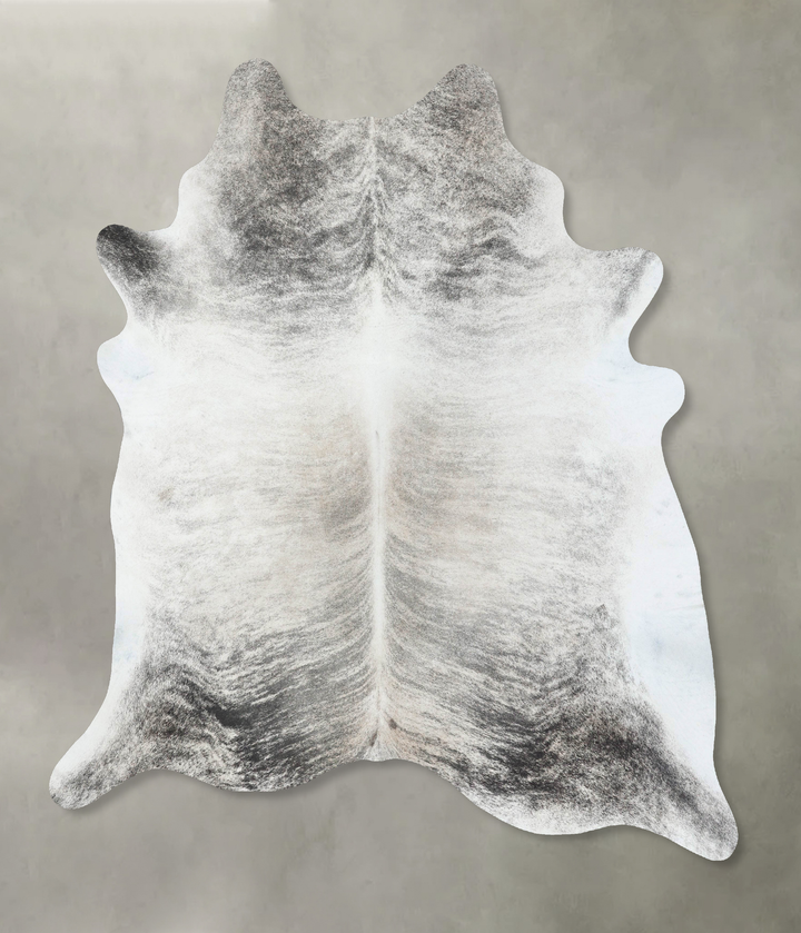 Grey Brindle XX-Large Brazilian Cowhide Rug 7'10"H x 6'8"W #B18328 by Hudson Hides