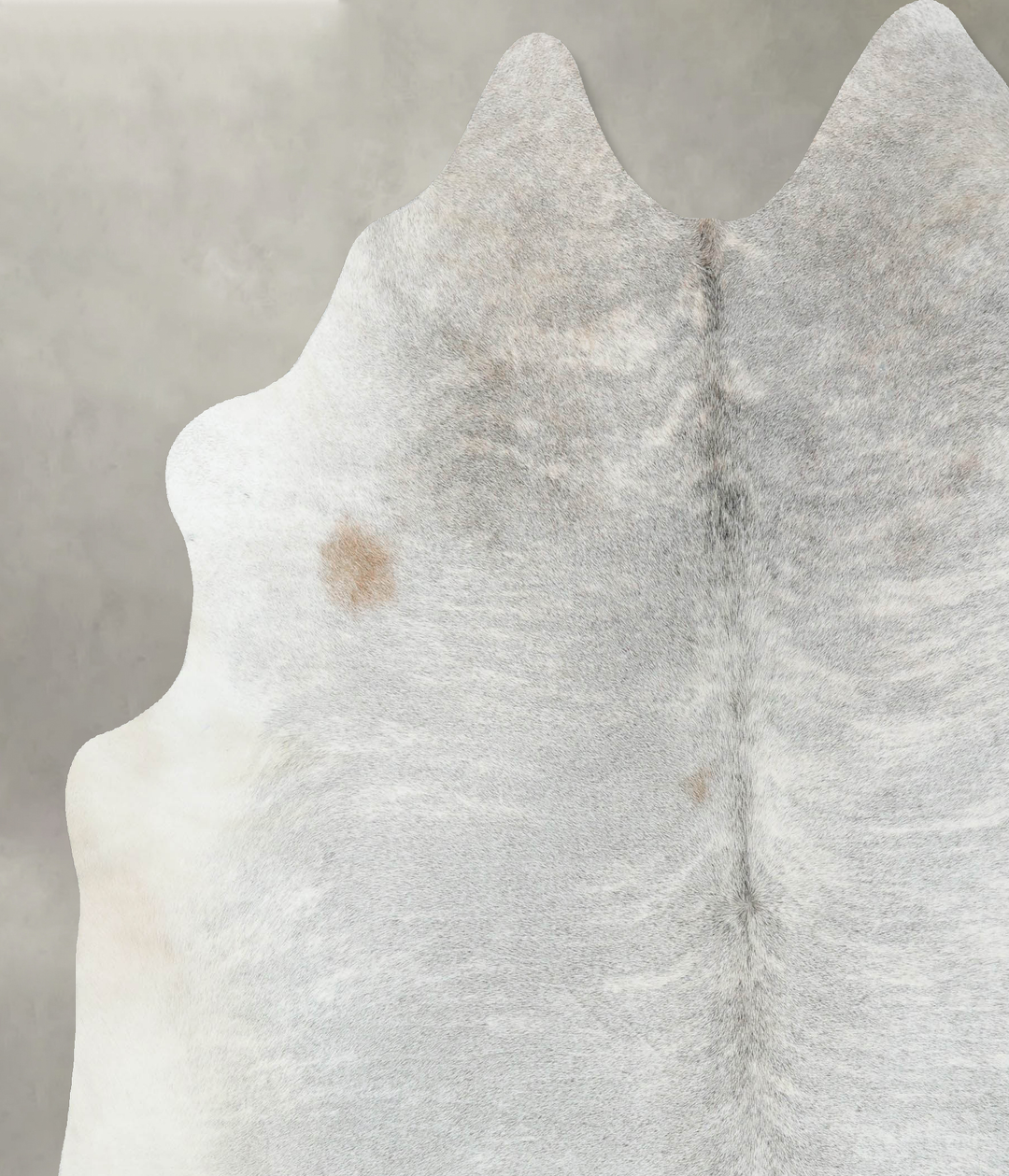 Grey Brindle XX-Large Brazilian Cowhide Rug 7'8"H x 7'1"W #B18334 by H