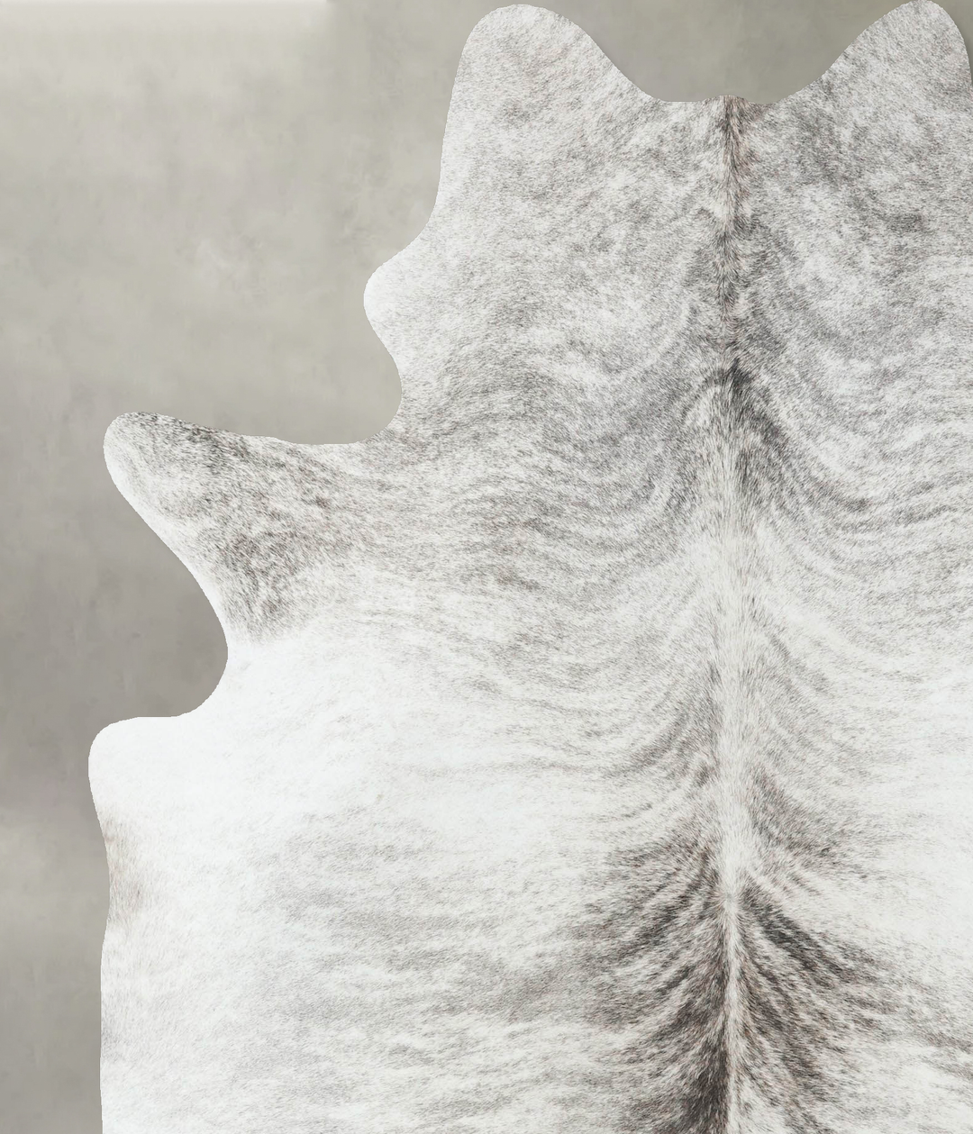 Grey Brindle X-Large Brazilian Cowhide Rug 7'6"H x 6'2"W #B18336 by Hu