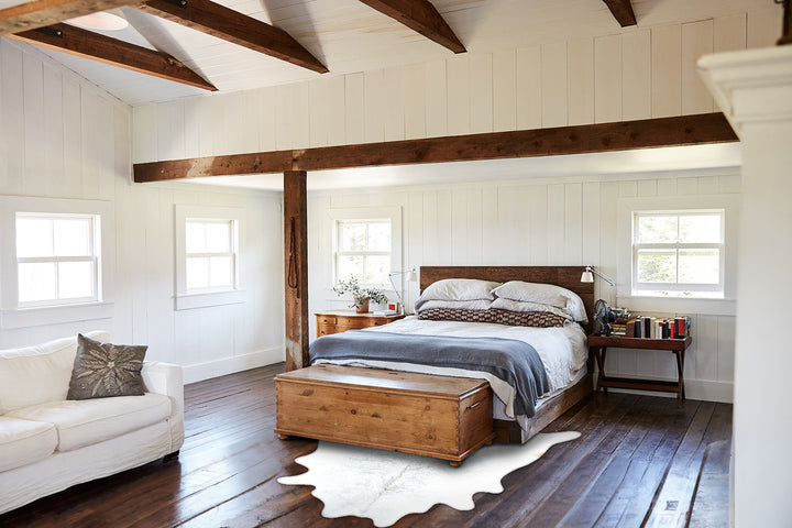 Grey Brindle X-Large Brazilian Cowhide Rug 7'4"H x 6'6"W #B18340 by Hudson Hides