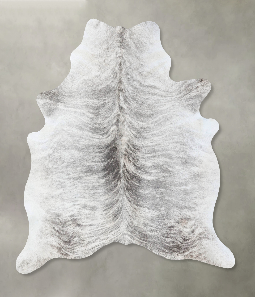 Grey Brindle X-Large Brazilian Cowhide Rug 7'3"H x 6'4"W #B18341 by Hu