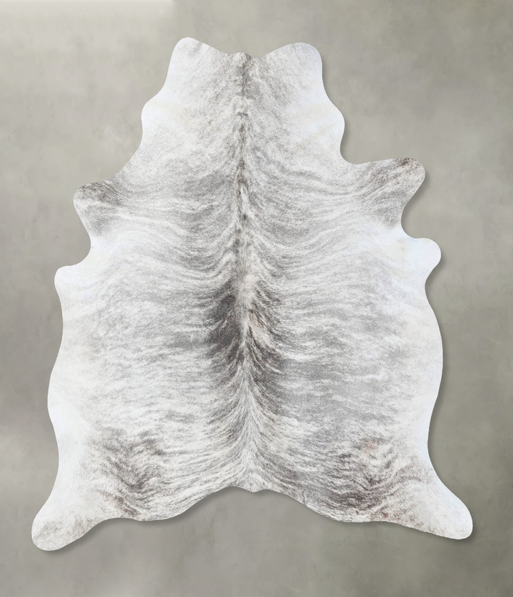 Grey Brindle X-Large Brazilian Cowhide Rug 7'3"H x 6'4"W #B18341 by Hudson Hides