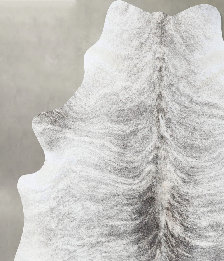 Grey Brindle X-Large Brazilian Cowhide Rug 7'3"H x 6'4"W #B18341 by Hudson Hides