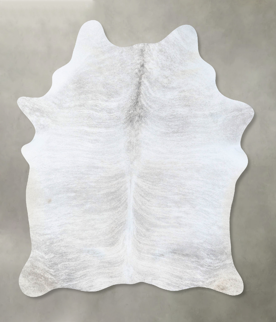 Grey Brindle Large Brazilian Cowhide Rug 7'2"H x 4'11"W #B18343 by Hud