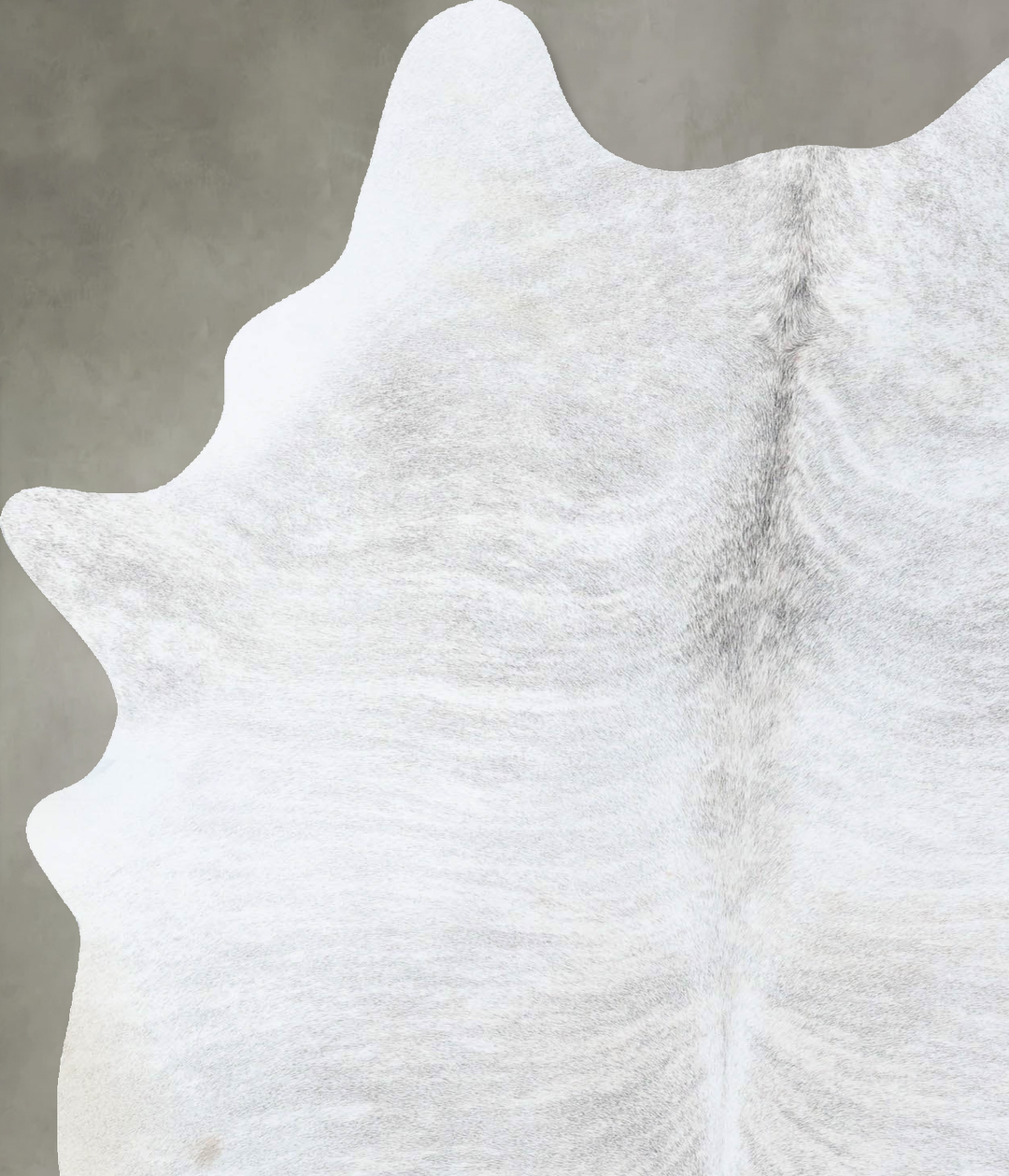 Grey Brindle Large Brazilian Cowhide Rug 7'2"H x 4'11"W #B18343 by Hud