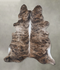 Medium Brindle XX-Large Brazilian Cowhide Rug 7'5