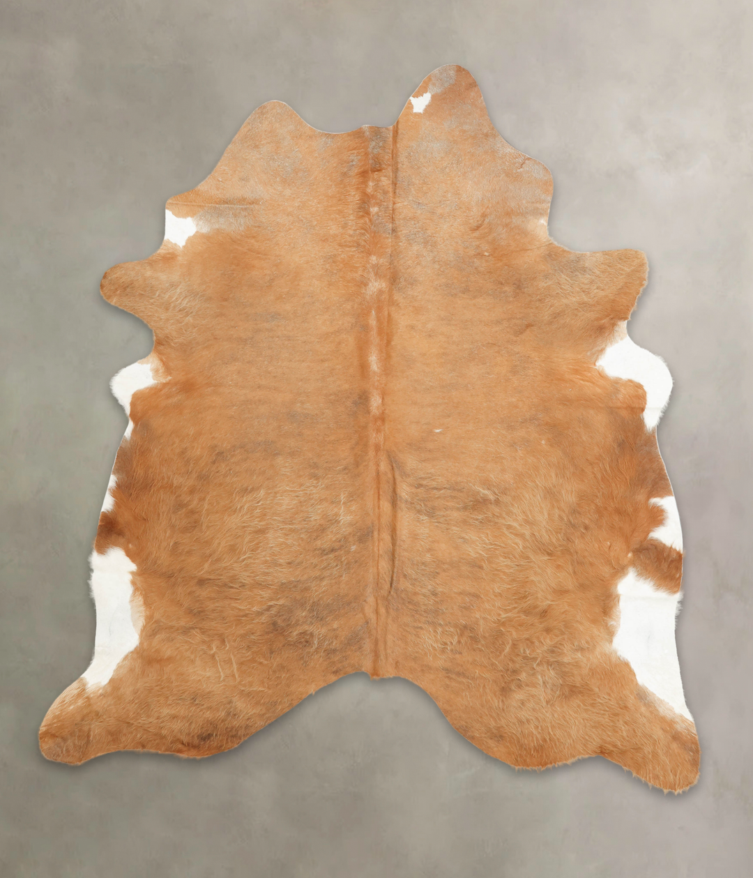 Brown and White Regular XX-Large Brazilian Cowhide Rug 7'10"H x 6'11"W