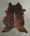 Dark Brindle XX-Large Brazilian Cowhide Rug 8'2