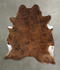 Medium Brindle XX-Large Brazilian Cowhide Rug 7'10