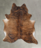 Medium Brindle X-Large Brazilian Cowhide Rug 7'7