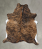 Medium Brindle Large Brazilian Cowhide Rug 6'6