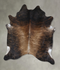 Dark Brindle XX-Large Brazilian Cowhide Rug 8'7