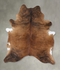 Medium Brindle X-Large Brazilian Cowhide Rug 7'11