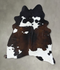 Chocolate and White Large Brazilian Cowhide Rug 6'8