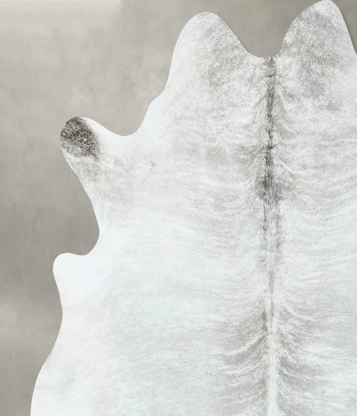 Grey Brindle X-Large Brazilian Cowhide Rug 7'4"H x 6'8"W #B18539 by Hudson Hides