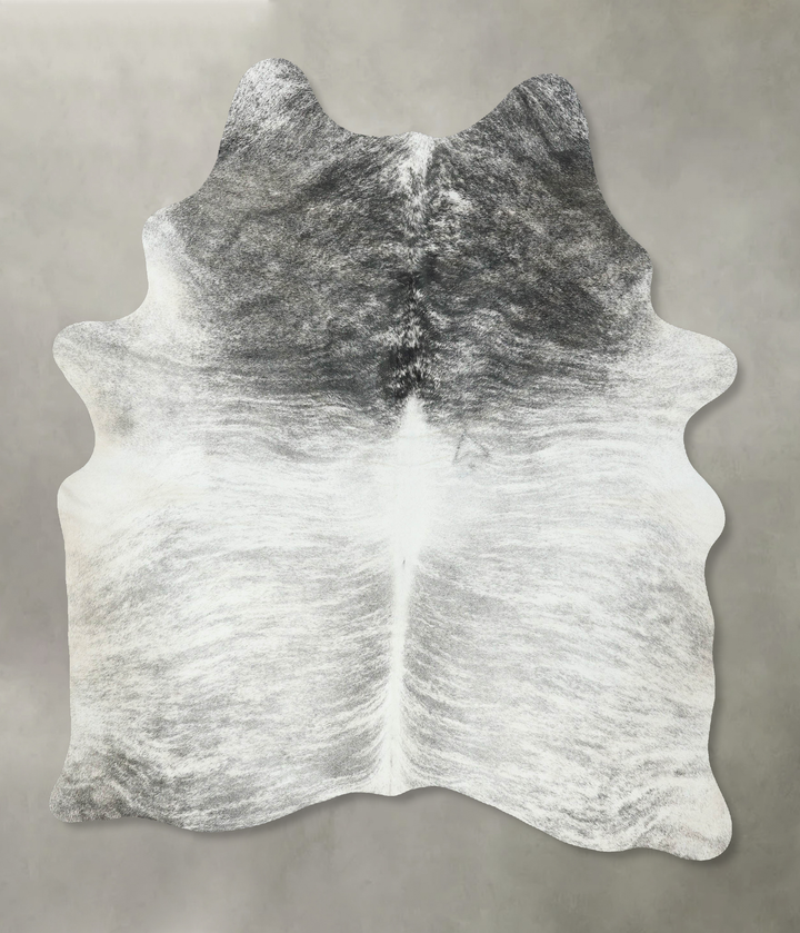 Grey Brindle X-Large Brazilian Cowhide Rug 7'3"H x 5'7"W #B18541 by Hudson Hides