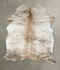 Light Brindle Large Brazilian Cowhide Rug 6'6
