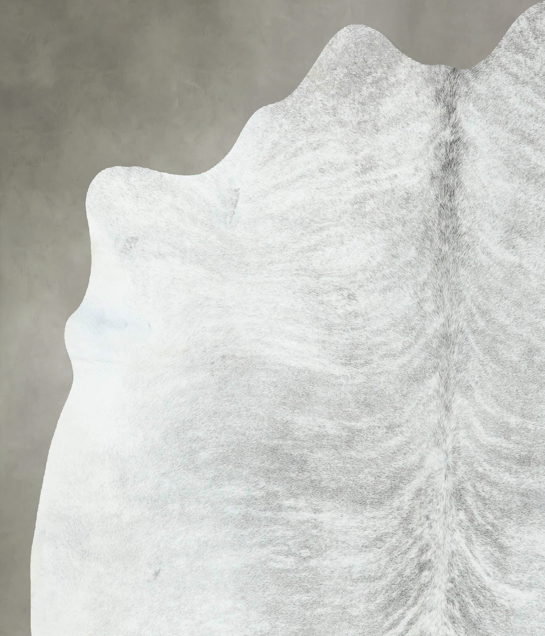 Grey Brindle X-Large Brazilian Cowhide Rug 6'8"H x 6'2"W #B18552 by Hu