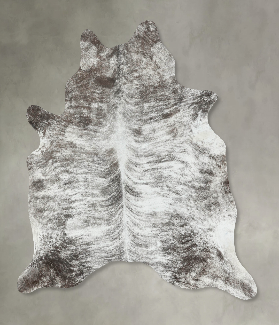 Grey Brindle X-Large Brazilian Cowhide Rug 6'11"H x 5'11"W #B18553 by