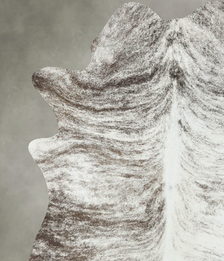 Grey Brindle Large Brazilian Cowhide Rug 6'11"H x 5'2"W #B18561 by Hudson Hides