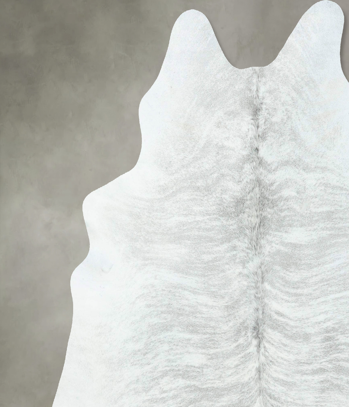 Grey Brindle XX-Large Brazilian Cowhide Rug 7'10"H x 6'9"W #B18567 by Hudson Hides