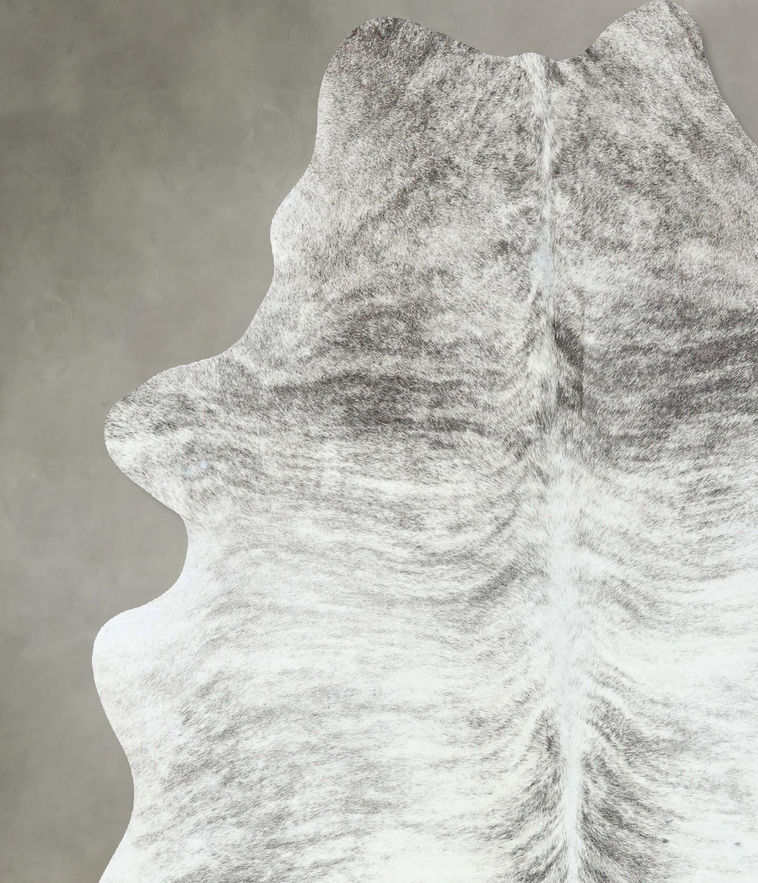 Grey Brindle X-Large Brazilian Cowhide Rug 7'4"H x 5'11"W #B18581 by H