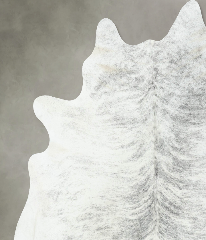 Grey Brindle X-Large Brazilian Cowhide Rug 7'2"H x 6'7"W #B18582 by Hudson Hides