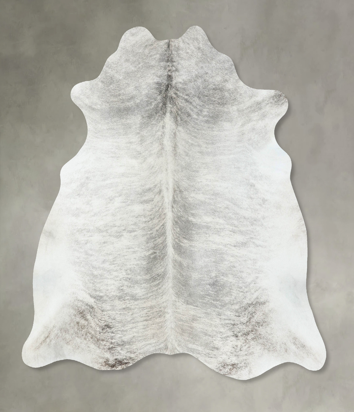 Grey Brindle X-Large Brazilian Cowhide Rug 6'7"H x 6'2"W #B18583 by Hudson Hides