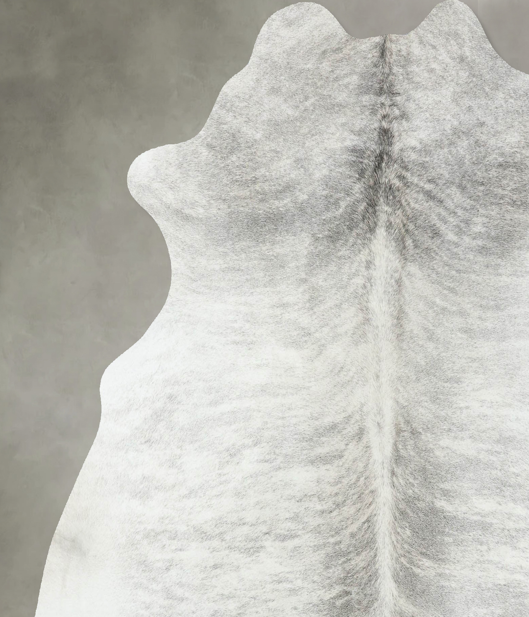 Grey Brindle X-Large Brazilian Cowhide Rug 6'7"H x 6'2"W #B18583 by Hu