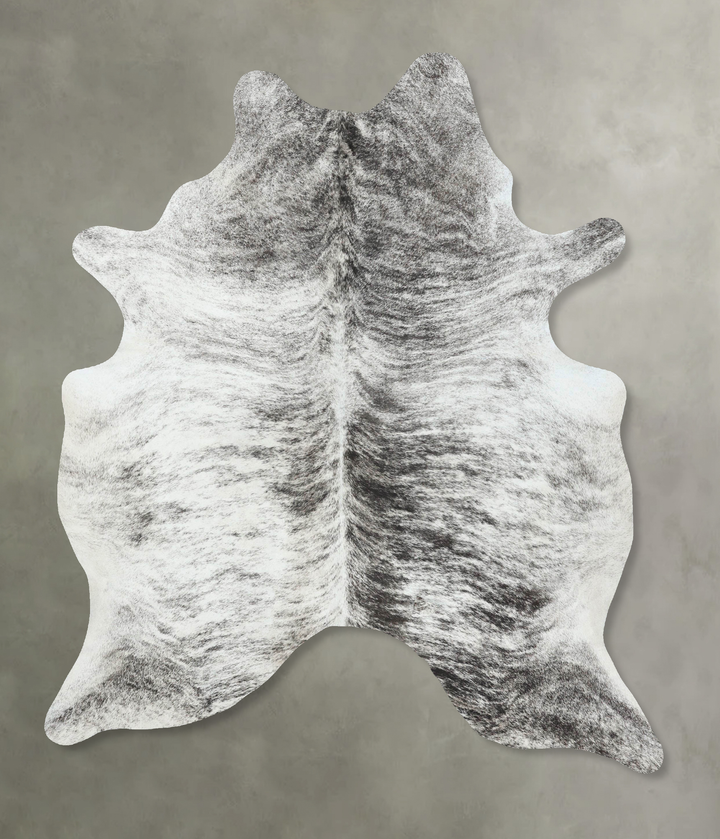 Grey Brindle X-Large Brazilian Cowhide Rug 7'3"H x 5'7"W #B18592 by Hudson Hides