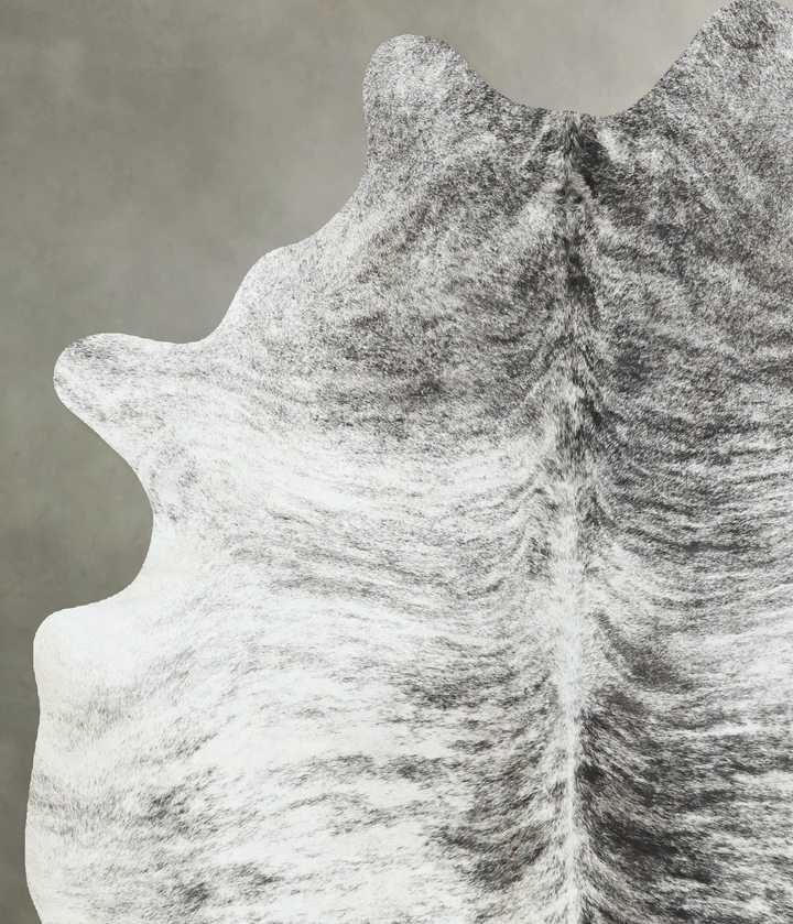 Grey Brindle X-Large Brazilian Cowhide Rug 7'3"H x 5'7"W #B18592 by Hudson Hides