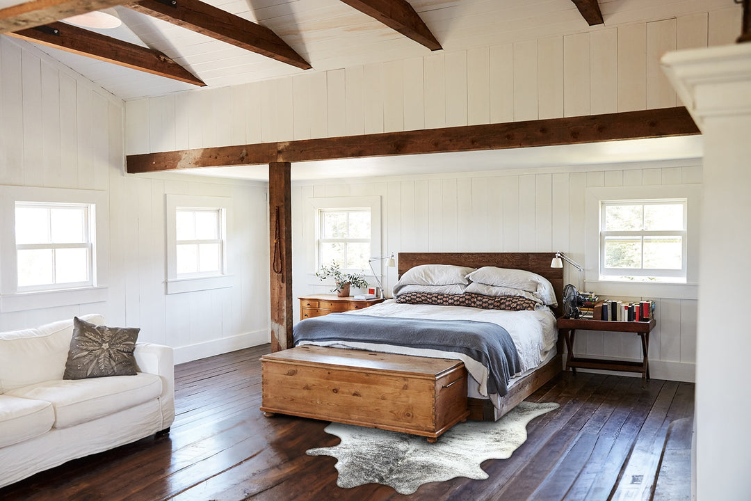 Grey Brindle X-Large Brazilian Cowhide Rug 7'3"H x 5'7"W #B18592 by Hu