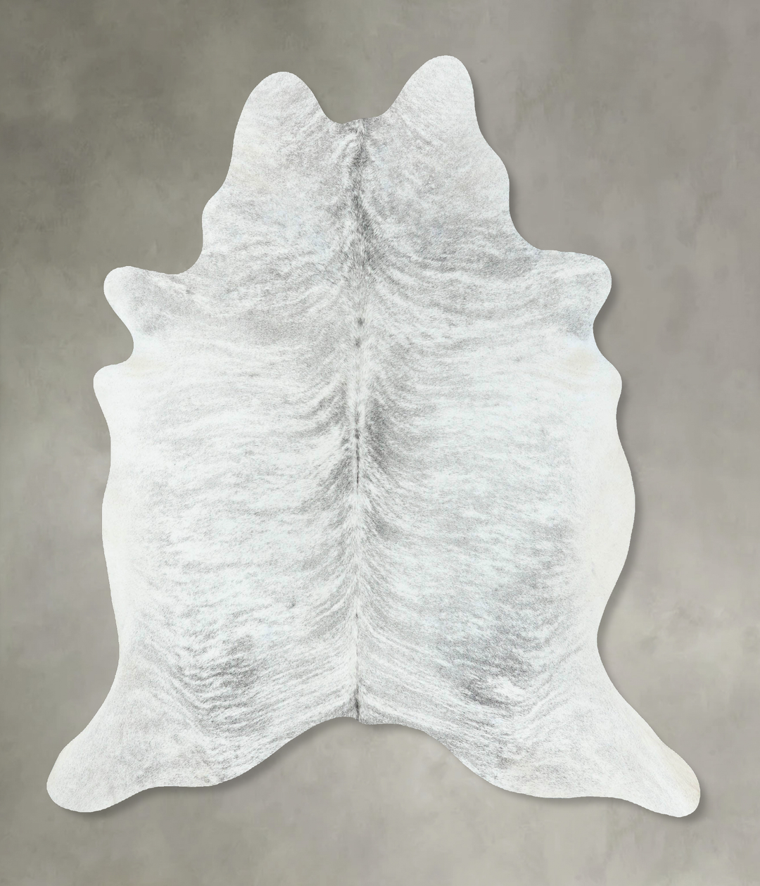 Grey Brindle X-Large Brazilian Cowhide Rug 6'9"H x 5'11"W #B18602 by H