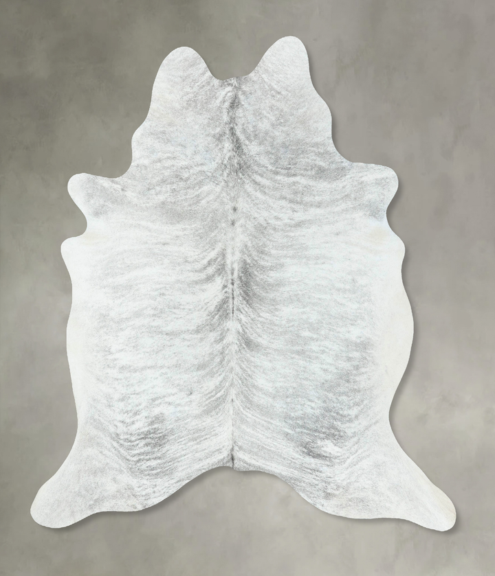 Grey Brindle X-Large Brazilian Cowhide Rug 6'9"H x 5'11"W #B18602 by Hudson Hides