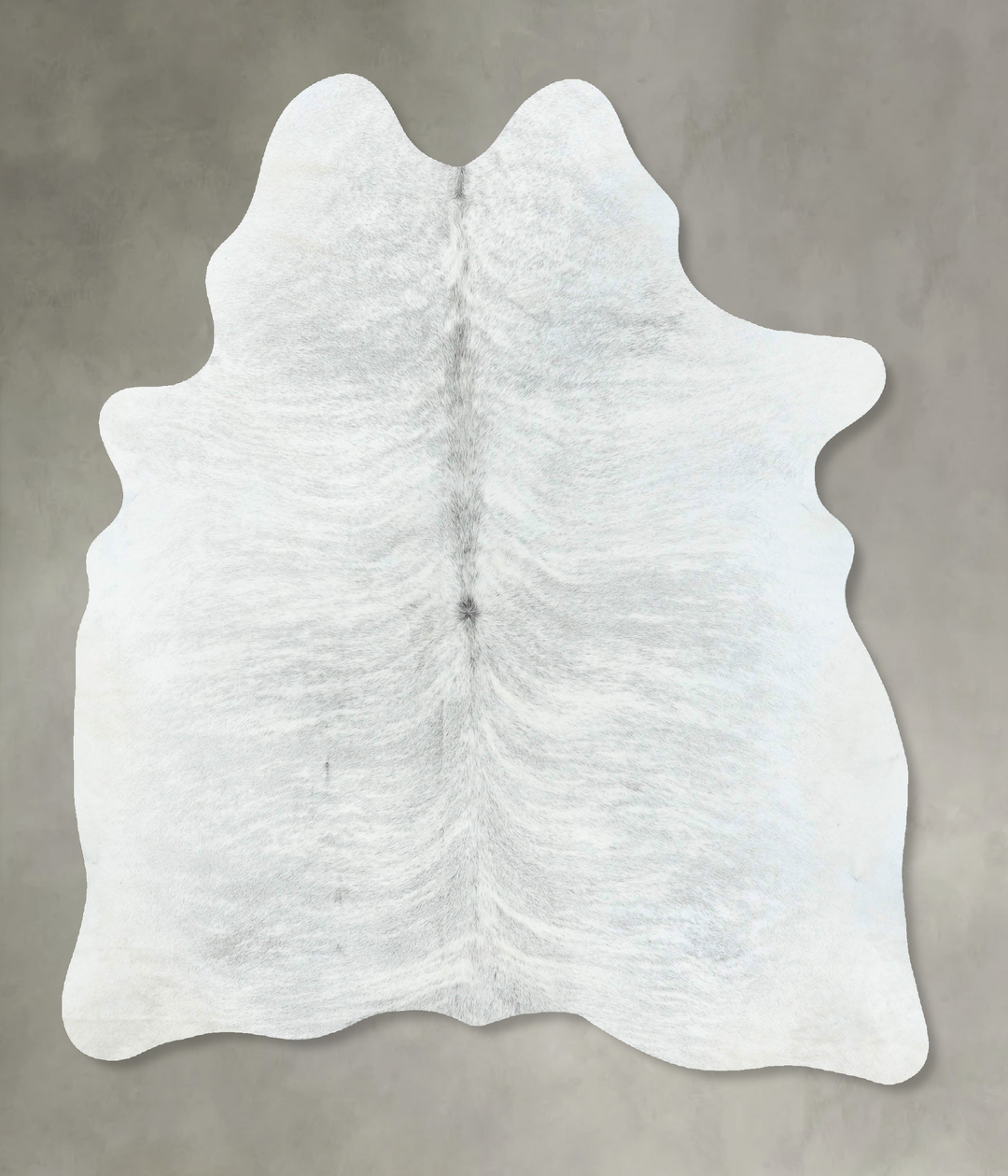 Grey Brindle Large Brazilian Cowhide Rug 6'7"H x 4'11"W #B18603 by Hud