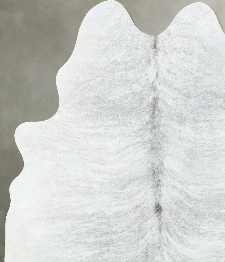 Grey Brindle Large Brazilian Cowhide Rug 6'7"H x 4'11"W #B18603 by Hudson Hides