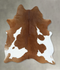 Brown and White Large Brazilian Cowhide Rug 6'10