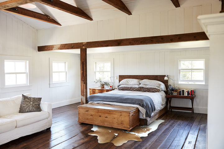 Brown and White X-Large Brazilian Cowhide Rug 6'10"H x 6'1"W #B18630 by Hudson Hides