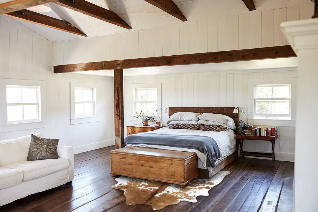 Brown and White X-Large Brazilian Cowhide Rug 7'8"H x 6'6"W #B18643 by