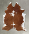 Brown and White XX-Large Brazilian Cowhide Rug 8'6