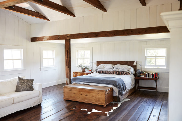 Brown and White Large Brazilian Cowhide Rug 6'11"H x 5'3"W #B18714 by Hudson Hides